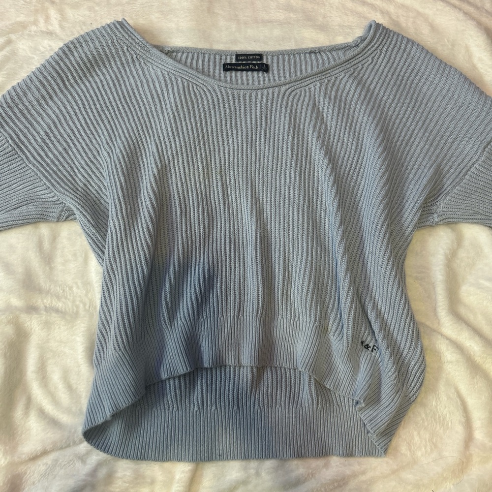 Abercrombie and fitch light blue sweater